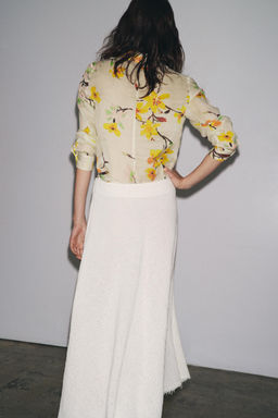 ZW COLLECTION STRUCTURED MIDI SKIRT - Zara фото 3