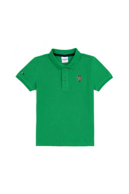 Зеленая базовая футболка для мальчика - U.s. polo assn фото 4