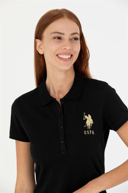 U. S. Polo Assn Женское черное трикотажное платье - U.s. polo assn фото 2