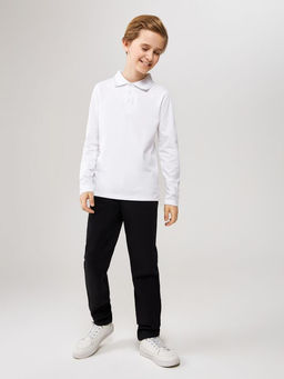 20140830006, Сорочка-поло верхняя детская для мальчиков Sukor белый - Acoola фото 2
