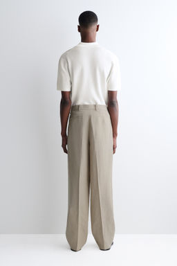 PANTAL?N DE LINO RELAXED FIT STRAIGHT LEG - H&m фото 8