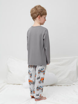 К 1606/серый шторм,машины на св.сером пижама дет