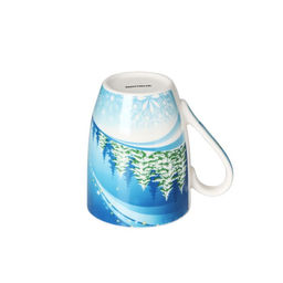 Кружка фарфоровая Доляна Снеговики. Сын и отец, 350 мл  фото 3