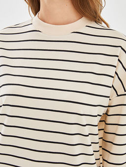 ?izgili Oversize Kad?n Sweatshirt Tunik