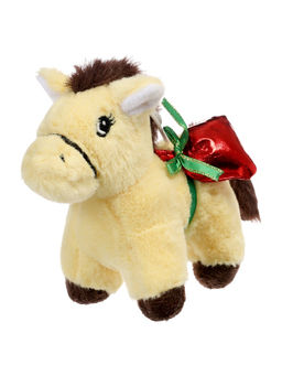 Мягкая игрушка Лошадка с подарочками, 12 см, на подвесе, МИКС