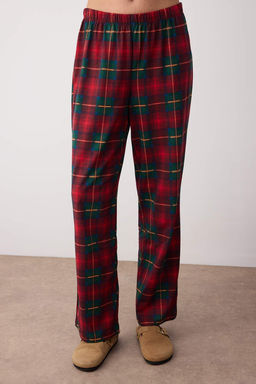 Yesil Ekose / Kareli 30/1 Openend Orme Pijama Tak?m? THMAW26PT00042