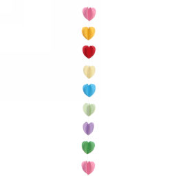 Цена за 2 шт. Лента "Сердце" 2 метра , микс