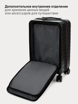 Чемодан для ручной клади JOGEL ESSENTIAL Carry on Spinner, черный фото 26
