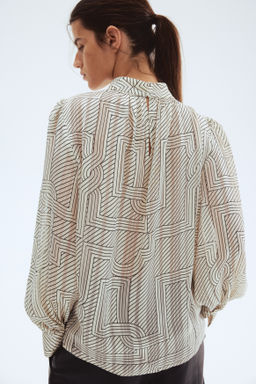 Stand-collar blouse - H&m фото 7