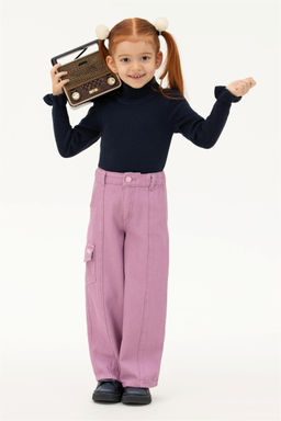 Темно-синий свитер для девочки - U.s. polo assn фото 5