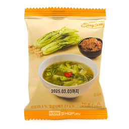 Мисо-суп с верхними листьями капусты Soybean Paste Soup with Seasoned Cabbage Sing Song, Корея, 10 г Акция
