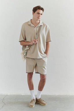Ta_ Regular/Normal Kesim Diki_ Detayl_ _ort & Bermuda TMNSS25SR00018