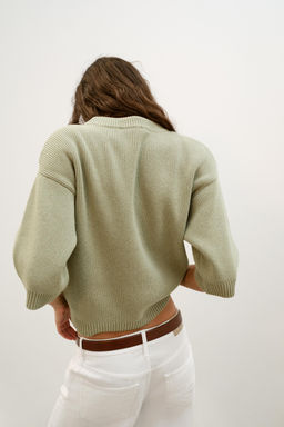 KNIT JUMPER WITH SHOULDER PADS - Zara фото 23