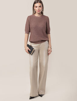 VILATTE / Джемпер из хлопковой пряжи с пайетками  фото 11