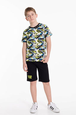 Костюм футболка и шорты М222007Пв Салатовый