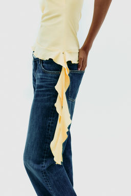 TEXTURED RUFFLE TOP - Zara фото 5