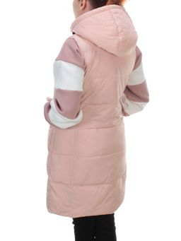 M21-01 PINK POWDER Длинный жилет без рукавов (холоффайбер) - Фабричный китай фото 5