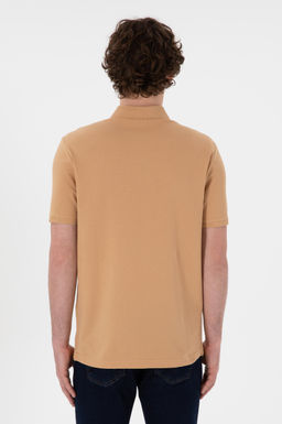 Erkek Regular Fit Polo Yaka Camel Basic Ti__rt Sepette S_rpriz _ndirim - U.s. polo assn фото 6