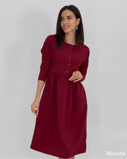 Платье Миндж (бордовый) - Nadi bordo фото 5