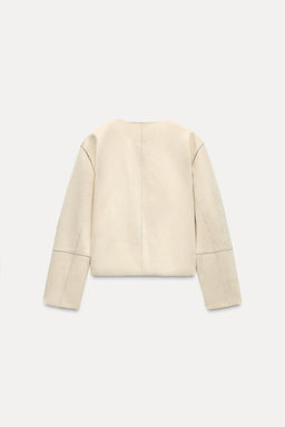 FAUX SUEDE JACKET - Zara фото 9