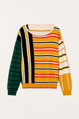 LIMITED EDITION CONTRAST STRIPED SWEATER - Zara фото 6