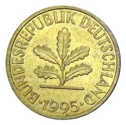 Монета 10 пфеннигов 1995 года G Германия