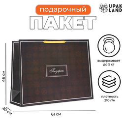 Пакет ламинированный «Подарок», XXL 61×46×20 см