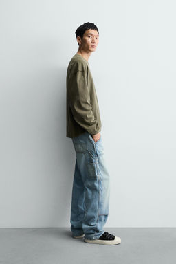 WASHED TEXTURED T-SHIRT - Zara фото 4