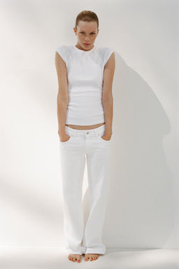 TRF WIDE-LEG LOW-RISE JEANS - Zara фото 3