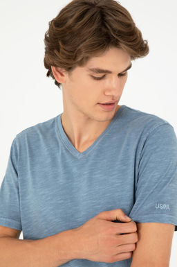 Мужская базовая футболка цвета индиго Неожиданная скидка в корзине - U.s. polo assn фото 2