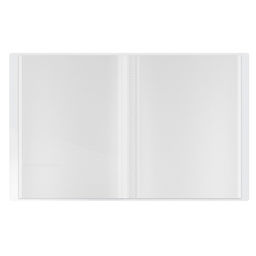 Цена за 2 шт. Папка с 20 вкладышами А4, 500 мкм, Calligrata, текстура «песок», белая