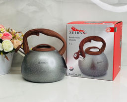 Чайник нерж ZEIDAN 3,0 л, со свист, индукц. дно,курковый механизм, арт. Z-4229, 4229-01,4229-02