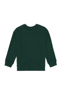 Erkek _ocuk Koyu Ye_il Bisiklet Yaka Sweatshirt Sepette S_rpriz _ndirim - U.s. polo assn фото 2