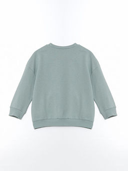 Bisiklet Yaka Bask?l? Erkek Bebek Sweatshirt - Waikiki фото 2