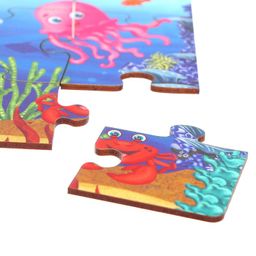 Игровой и обучающий набор Кто живёт в море, пазл + картонная книга - Лесная мастерская фото 11