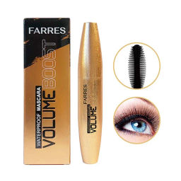 FARRES /6057/ Тушь Volume Boost, Черная эффект "NO PANDA EYES".(12)