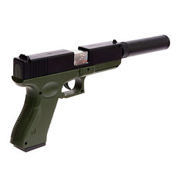 Пистолет Глок, с гильзами, глушителем, стреляет мягкими пулями - Simaland фото 3