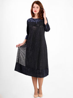 Платье МИРА Фэшн белорусского производства длинное трикотажным - Almond фото 3