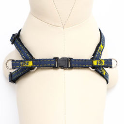 Шлейка Джинс, чёрный подклад, ширина 1 см, ОШ 25-40 см, ОГ 25-40 см - Пижон фото 4