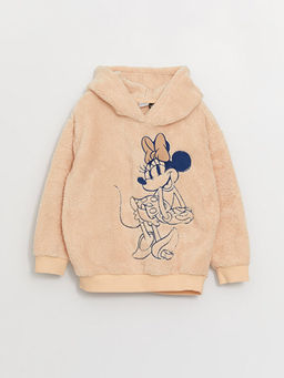 Minnie Mouse Nak??l? Pel?? K?z ?ocuk Hoodie