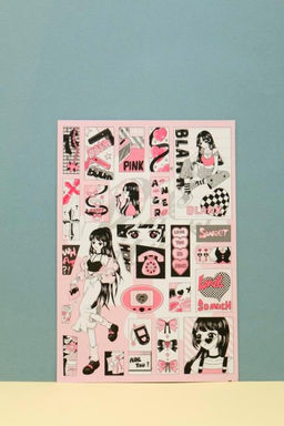 Наклейки "Pink girl"