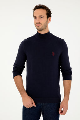 Мужской темно-синий базовый свитер Неожиданная скидка в корзине - U.s. polo assn фото 3