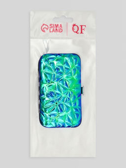 Набор маникюрный, 6 предметов, в футляре, синий