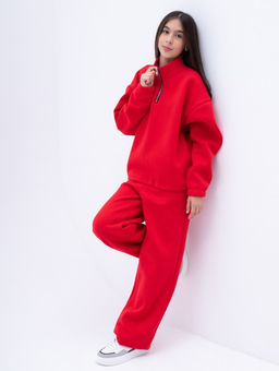 Очень теплая юбка интерсофт вместо начеса! цвет КРАСНЫЙ - Knitka wear фото 10