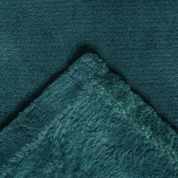 Плед «Этель», 200×220 см, корал-флис, изумрудный