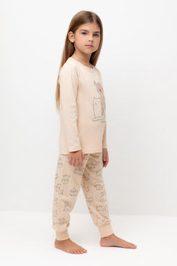 К 1606/нейтральный бежевый,собачки пижама дет