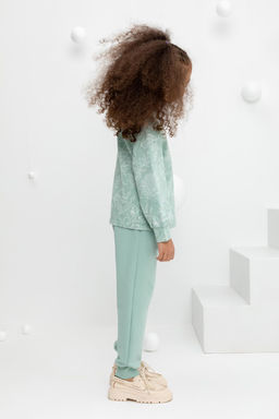 Crockid _ КР 400620/голубой прибой к433 брюки для дев  фото 3