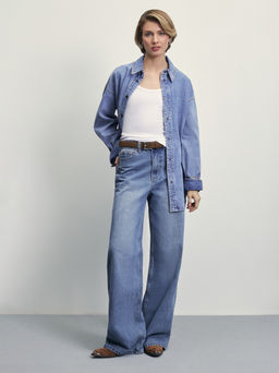 Базовая майка в рубчик / Zarina  фото 2