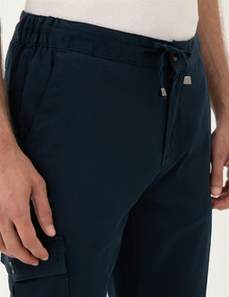 Lacivert Regular Fit Kargo Pantolon