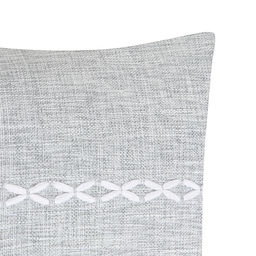 Наволочка декоративная Этель Косичка цвет серый,45х45 см полиэстер  фото 2
